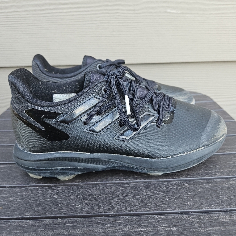 Adidas Adizero Afterburner TPC Baseball Cleats Triple Black GX5400 Youth Size 3